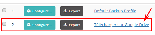 04 newly created profile listed
