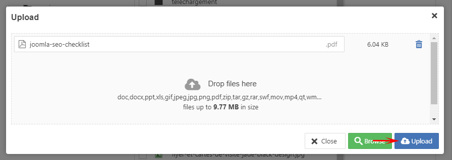 etape 5 creer lien joomla vers un pdf