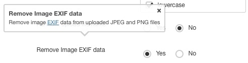 remove exif