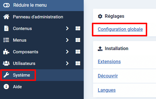activer le cache de joomla 4