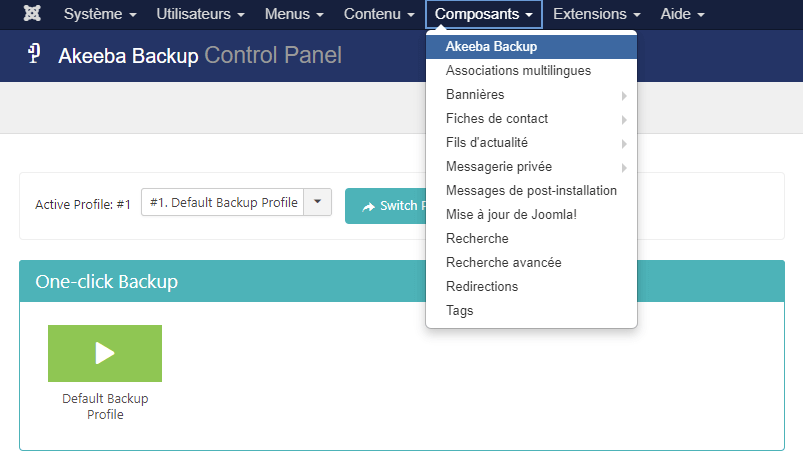  backup de site Joomla, migrer Joomla 3 vers Joomla 4