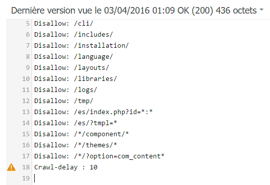 tester votre robots.txt 2