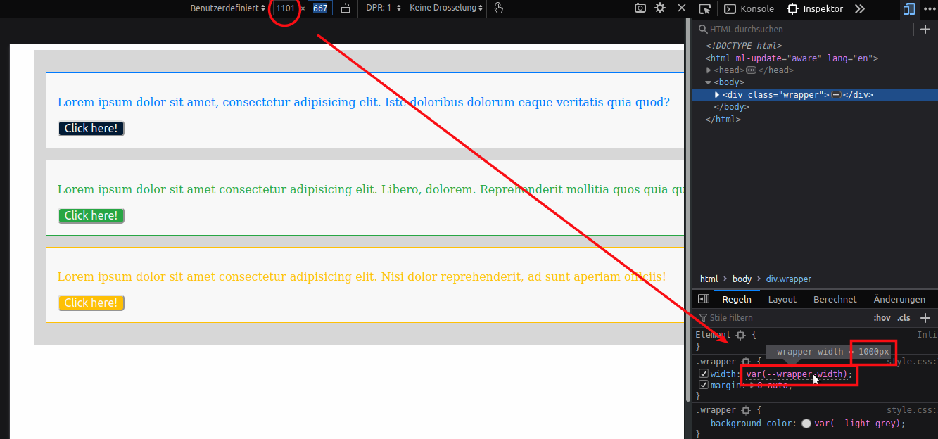 css variables - media query 2
