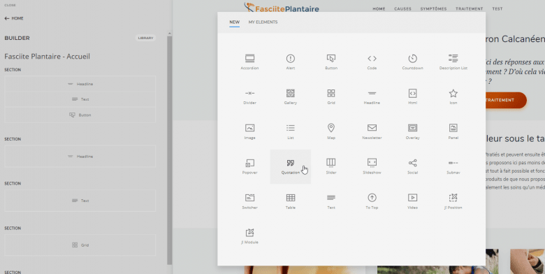yootheme page builder