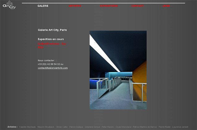 Template Joomla sur mesure, migration Joomla : Galerie Art City