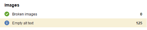 website auditor check alt text