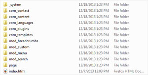 joomla-cache-folder-content