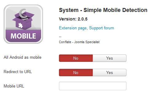 joomla simple mobile detection