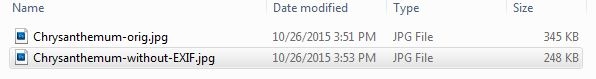 remove exif image data