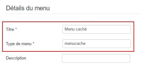cacher le lien de menu accueil