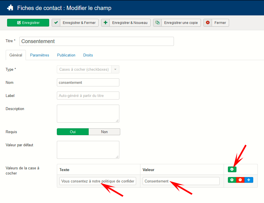 RGPD joomla contact form 3