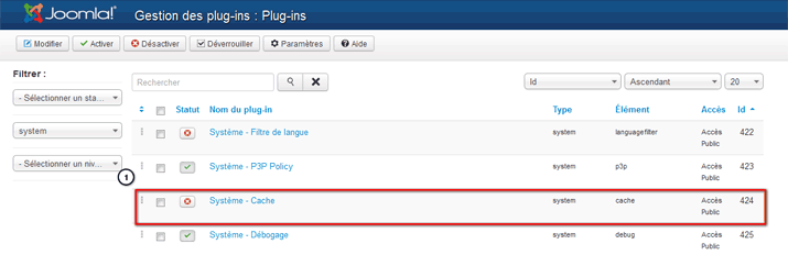 plugin cache joomla 3