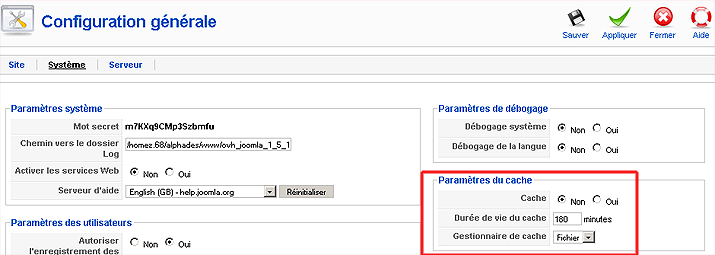 Joomla caching view & modules 