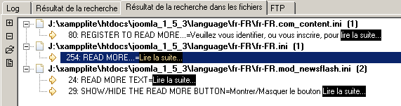 Résulats de la recherche PSPad